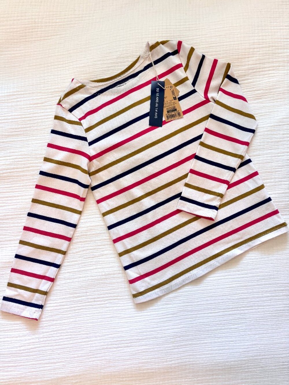 Monoprix Girls Classic French Striped Top